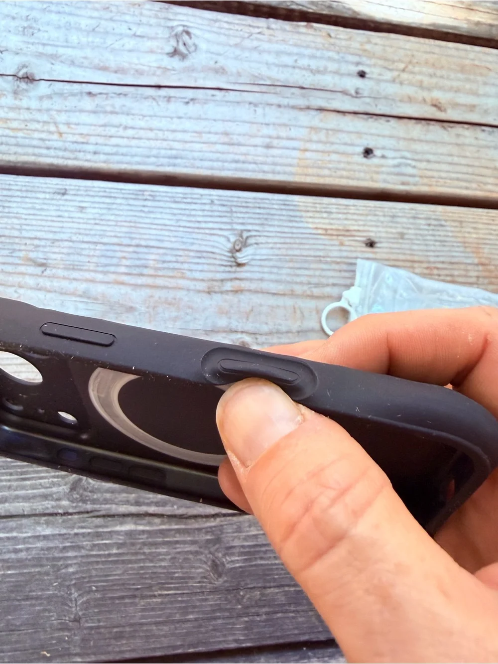 Black IPhone 17 Pro Phone Case with Built-in Ring Stand